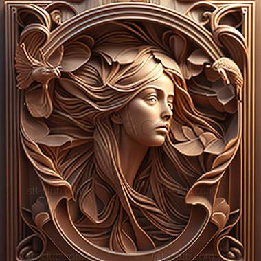 3D model style mucha (STL)